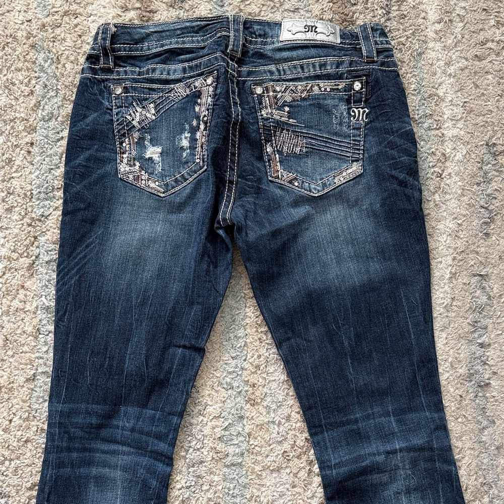 Miss Me 30x34 Dark Blue Boot Cut Jeans